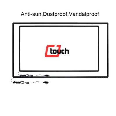 58 &quot;IR Çerçeve Dokunmatik Ekran Suya Dayanıklı, LCD Voltaj 5V için IR Dokunmatik Ekran