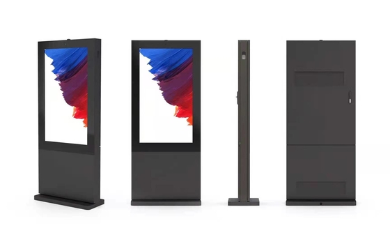 65 inç Açık LCD Ekran Reklam Kiosk Zemin Ayakta IP65 Suya Dayanıklı