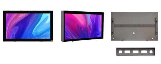 Ultra dar Çerçeve Açık Hava Reklam Kiosk 55 İnç Isıyı Hızla Dağıtın