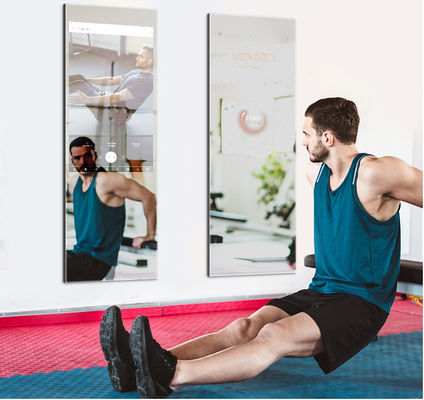 32 inç Dokunmatik Akıllı Ayna, 350cd / m2 Etkileşimli Ev Spor Salonu Aynası