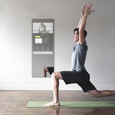 32 inç Dokunmatik Akıllı Ayna, 350cd / m2 Etkileşimli Ev Spor Salonu Aynası