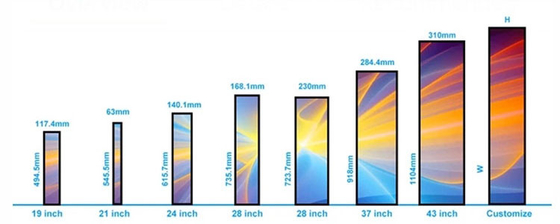CJ TOUCH Gerilmiş Çubuk Lcd Ekran Paneli 38,5 inç 1920x540 çözünürlük