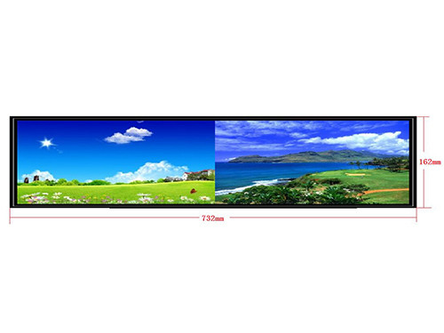 1920X380 Çözünürlük Gerilmiş Bar Lcd Ekran reklam için 19.1 İnç